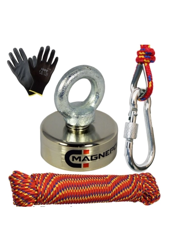 UM-42Z Magnes neodymowy 85kg uchwyt + LINA zestaw do poszukiwań