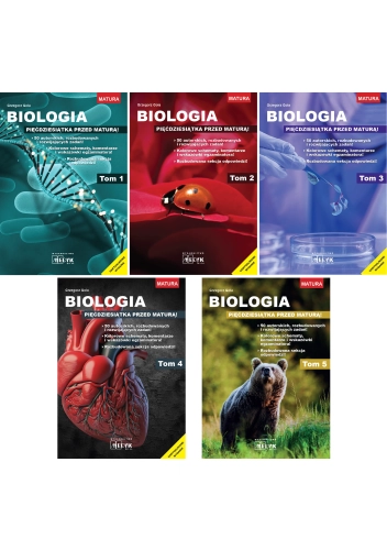 Biologia - pięćdziesiątka przed maturą tom 1-5